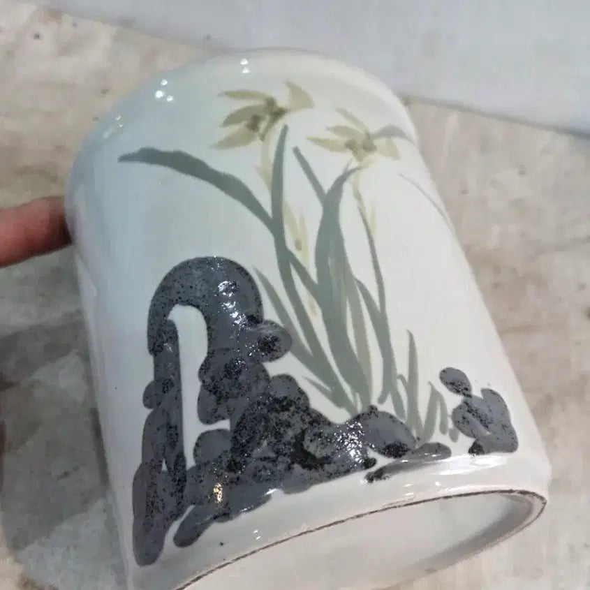 [BUNJANG] Hand-Painted Ceramic Pencil Case / 손그림 도자기 필통