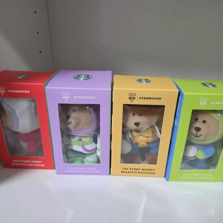 [BUNJANG] Starbucks Toy Story Set Doll Keychain Unsealed / 스타벅스 토이스토리 인형 키링 세트 일괄 미개봉