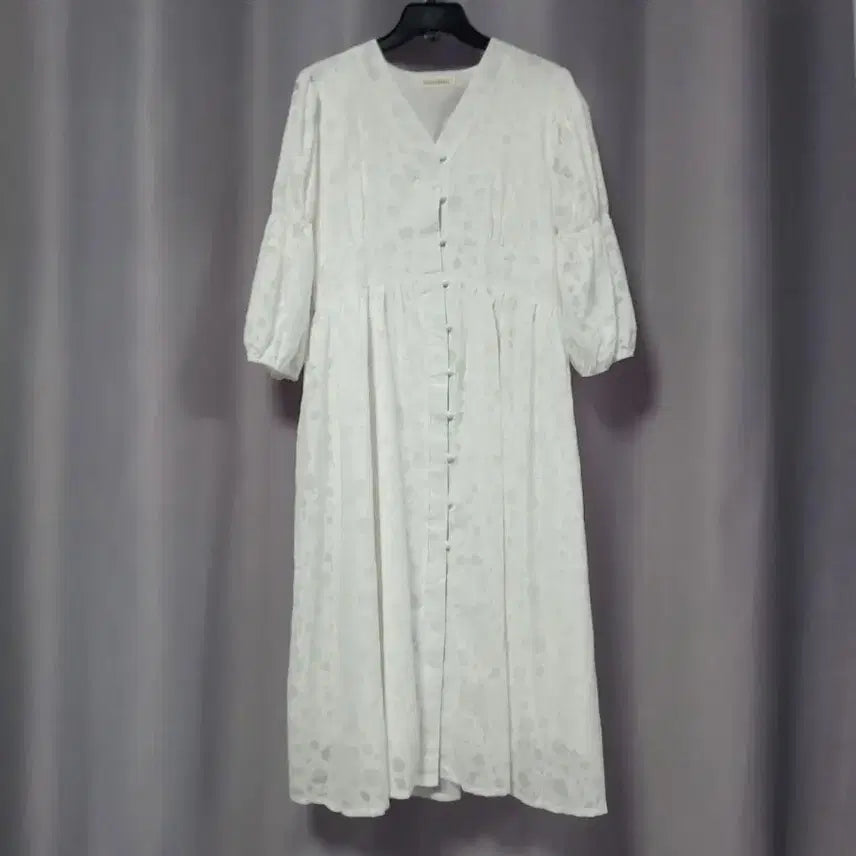 [BUNJANG] White Floral Dress / 화이트 플로럴 원피스