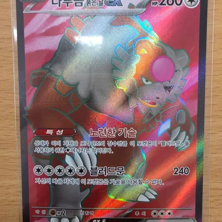 [BUNJANG] Pokemon Card Datugom Red Moon EX SR / 포켓몬카드 다투곰 붉은 달 EX SR