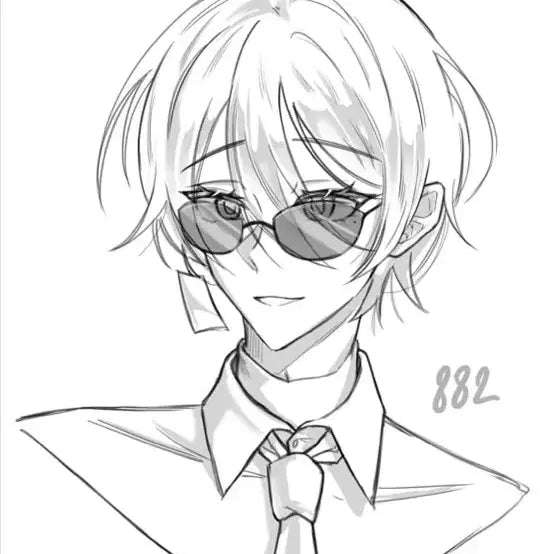 [BUNJANG] Custom Character Bust Sketch Commission / 간단 낙서 상반신 두상 선화 커미션