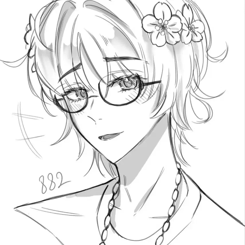 [BUNJANG] Custom Character Bust Sketch Commission / 간단 낙서 상반신 두상 선화 커미션