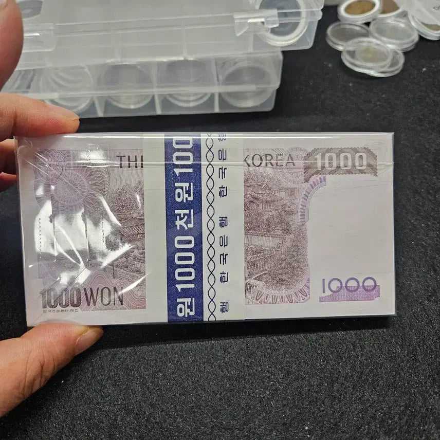 [BUNJANG] 100 x 1,000 KRW Banknote Bundle (2nd Series) / 2차 천원권 1000 음성권다발 지폐 100장