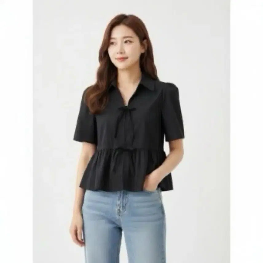 [BUNJANG] Bernice Ribbon Detail Blouse / 베르니스 리본디테일 블라우스 36