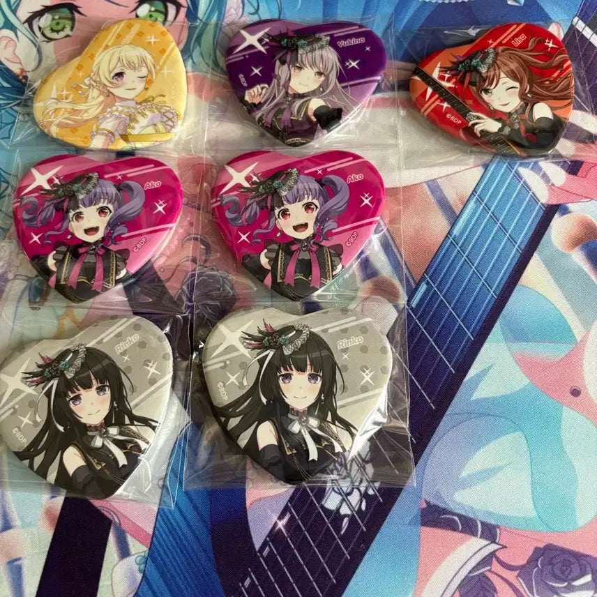[BUNJANG] BanG Dream! Heart Can Badge Set / 뱅드림 하트캔뱃지 판매 양도