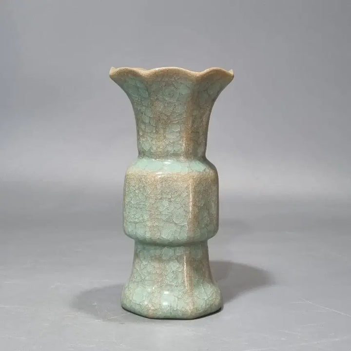 [BUNJANG] Yeoyeo Celadon Glaze Crackle Vase (H18cm) / 여요 취청유 빙렬 화고. 고18