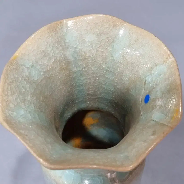 [BUNJANG] Yeoyeo Celadon Glaze Crackle Vase (H18cm) / 여요 취청유 빙렬 화고. 고18