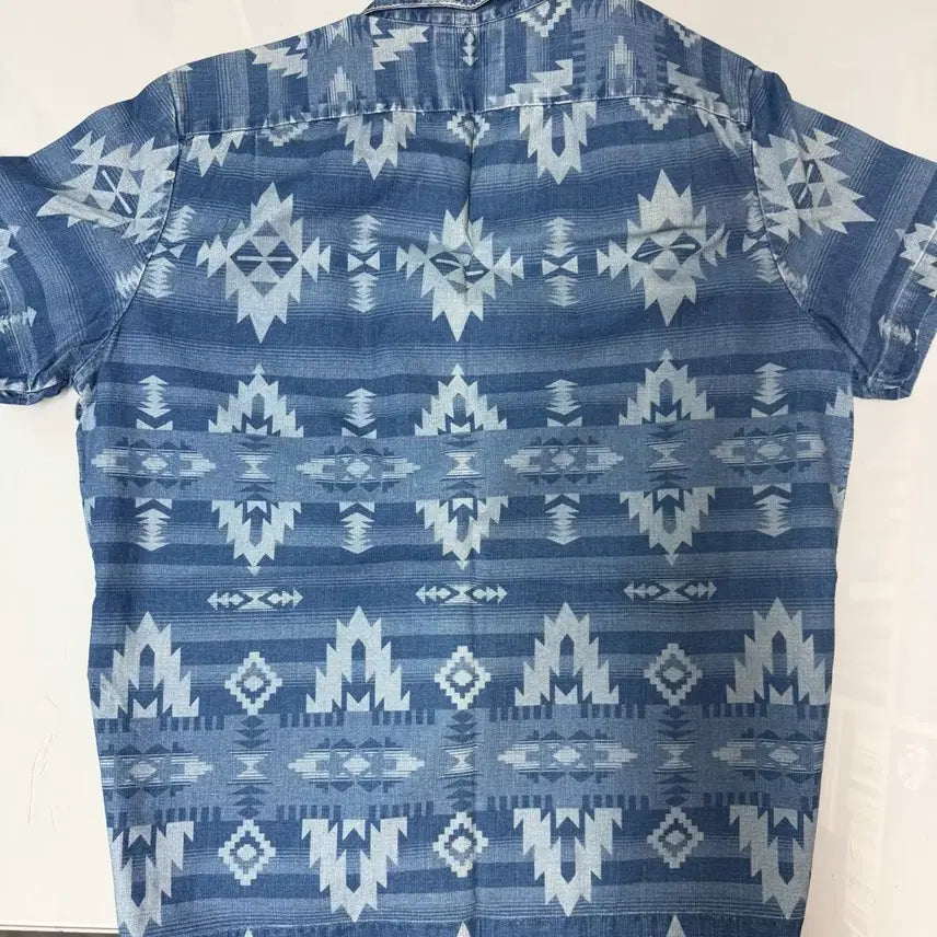 [BUNJANG] RRL Indigo Native Shirt XL / RRL 더블알엘 인디고 네이티브 셔츠 XL
