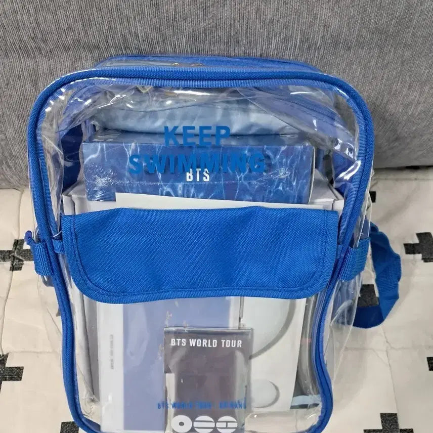 [BUNJANG] BTS KEEP SWIMMING Clear Tote Bag / 방탄소년단 BTS KEEP SWIMMING 투명백