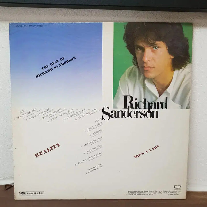 [BUNJANG] Richard Sanderson Reality 1984 LP / 리처드 샌더슨 앨범 LP 1984   REALITY