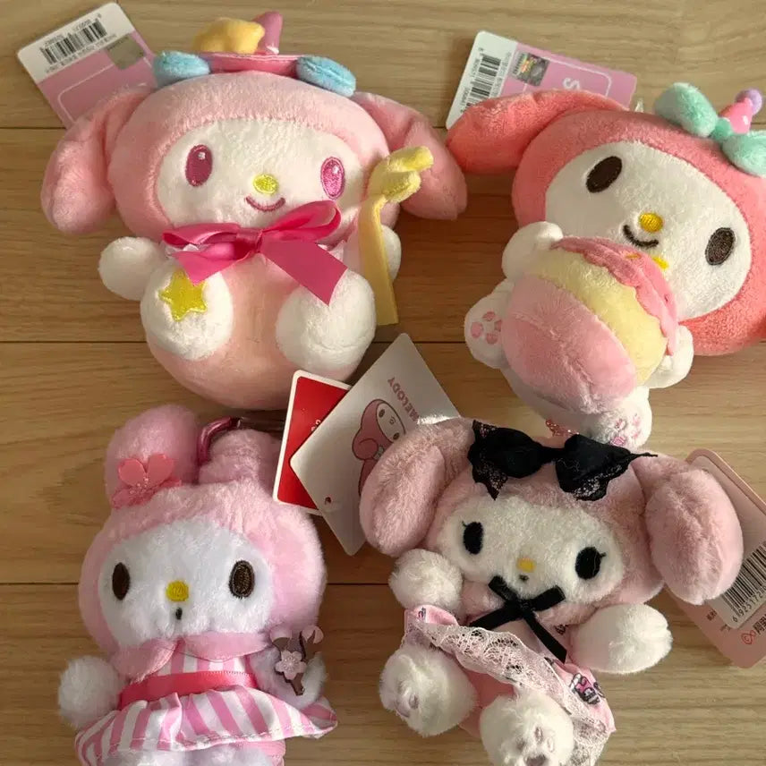 [BUNJANG] My Melody Keyring Bundle Set / 마이멜로디 키링 일괄 정품