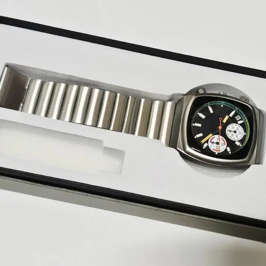 [BUNJANG] Silver Dial Chronograph Watch / 다이얼 크로노그래프 시계 실버