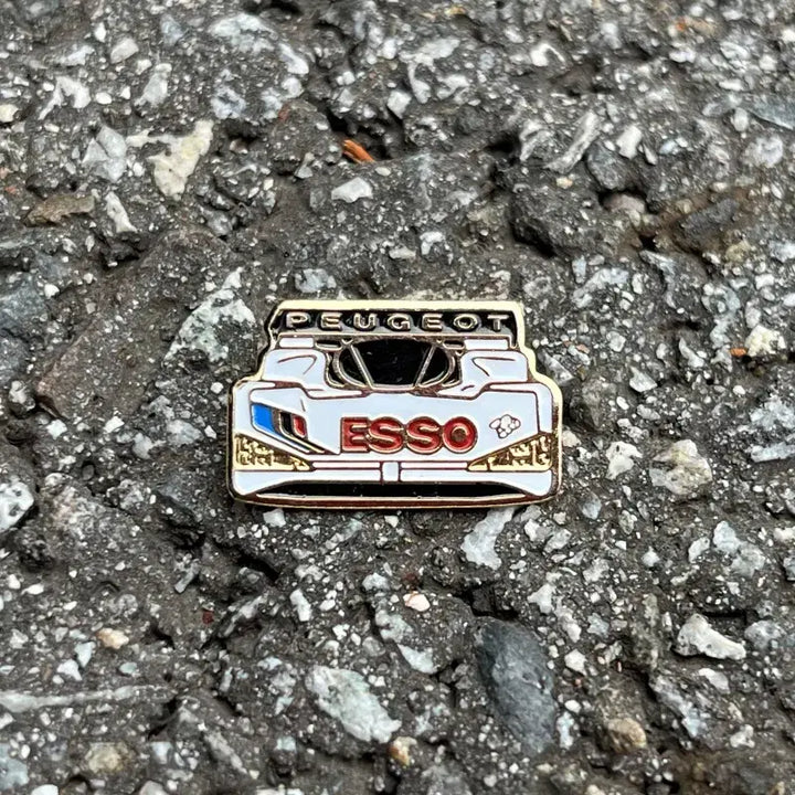 [BUNJANG] ESSO x PEUGEOT Racing Car Vintage Badge / ESSO PEUGEOT 에쏘 푸조 레이싱카 프랑스뱃지 빈티지뱃지 A345