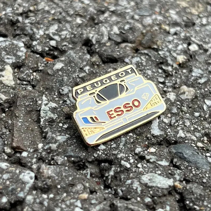 [BUNJANG] ESSO x PEUGEOT Racing Car Vintage Badge / ESSO PEUGEOT 에쏘 푸조 레이싱카 프랑스뱃지 빈티지뱃지 A345