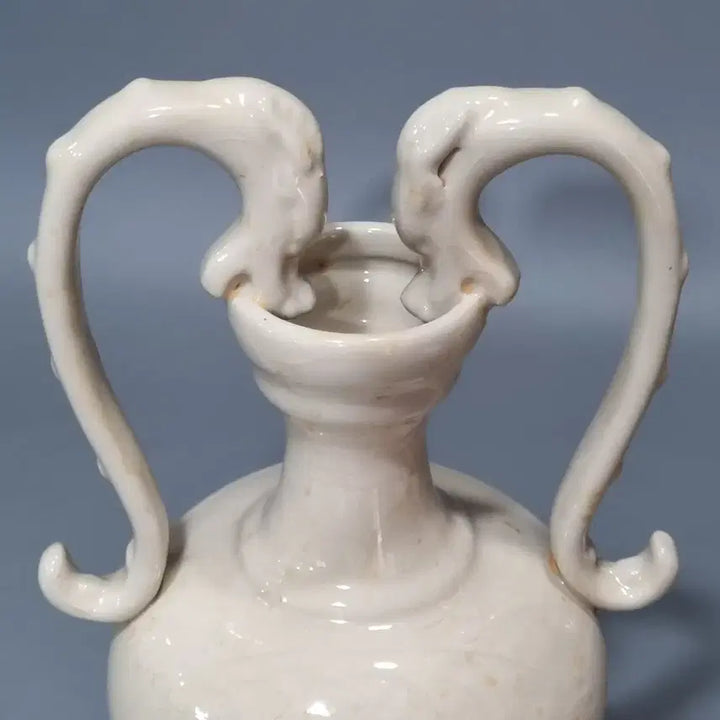 [BUNJANG] Northern Song Dynasty Jeonghwa Celadon Vase with Dragon Engraving / 북송정요백자 각화문용이병. 고28