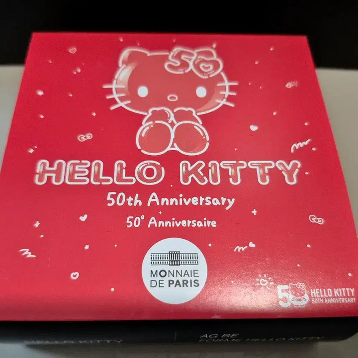[BUNJANG] Sanrio Official Hello Kitty 50th Anniversary Sterling Silver Coin / 한정판) 산리오 공식  헬로키티 50주년 기념 은화 프랑스 조폐국 제작