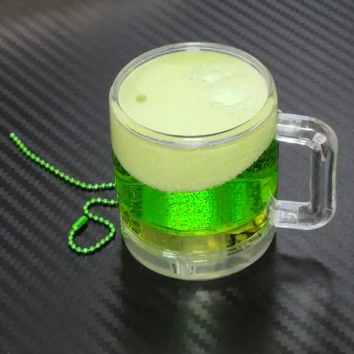 [BUNJANG] Green Beer Mug Mood Lamp / 짠하면 불켜지는 초록색 미니 맥주잔 무드등