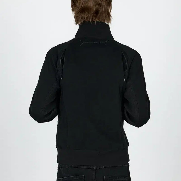 [BUNJANG] Plastic Product Contrast Zipper Jacket / 플라스틱 프로덕트 콘트라스트 지퍼 자켓