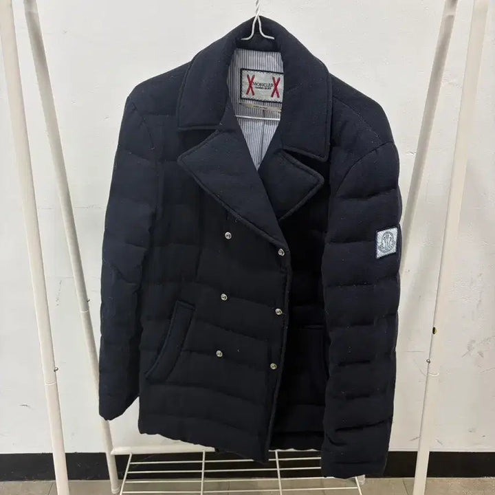 [BUNJANG] Moncler Gamme Bleu Cashmere Double Breasted Blazer / 몽클레어 감므블루 캐시미어 더블자켓 블레이저