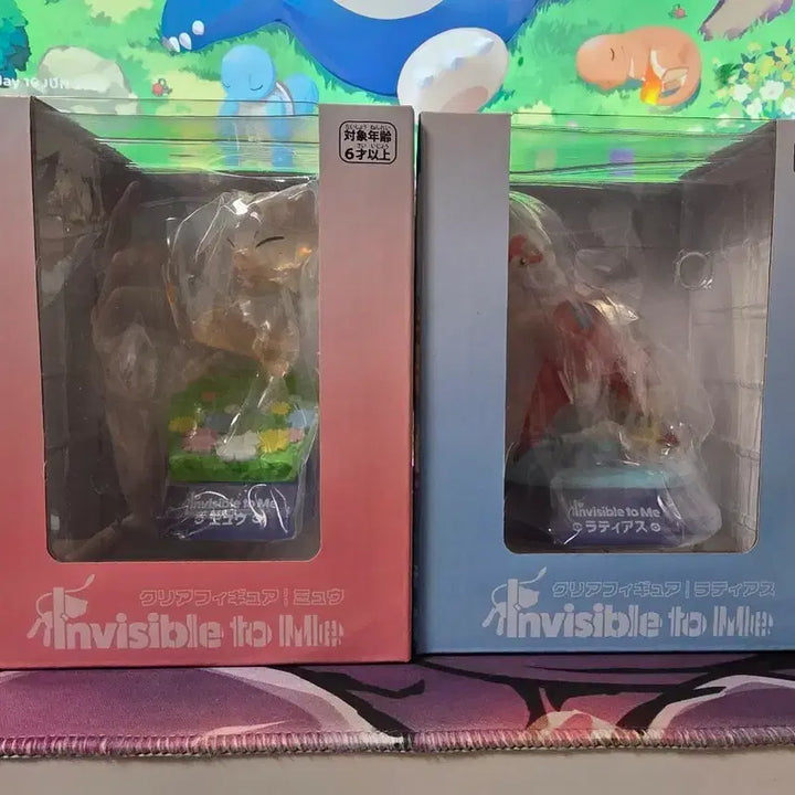 [BUNJANG] Invisible to Me Mew Latias Figure Bundle Set / 포켓몬 Invisible to me 뮤 라티아스 클리어 피규어 일괄