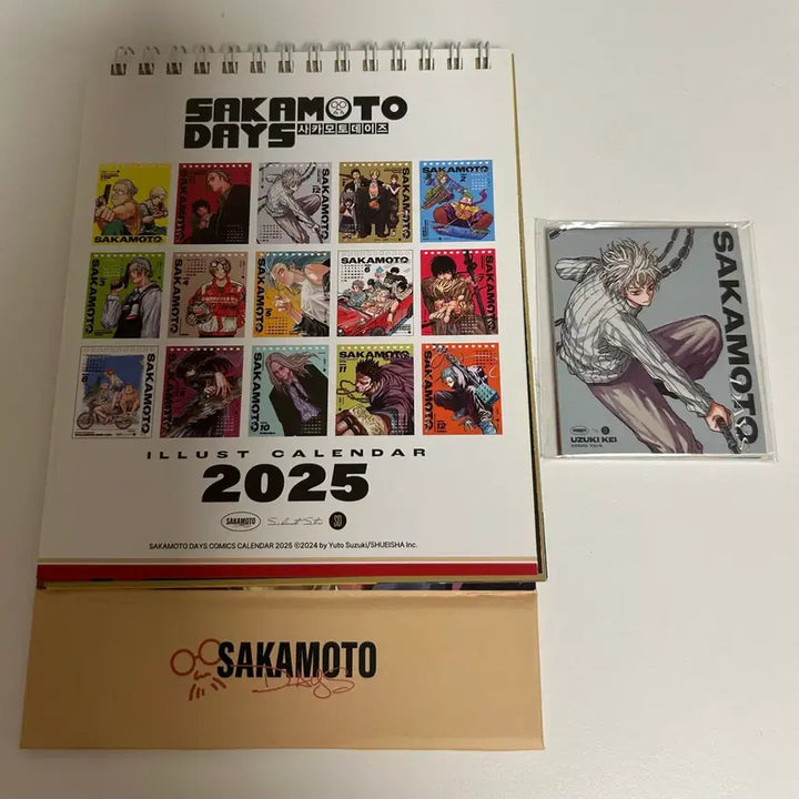 [BUNJANG] Sakamo Days 2025 Calendar with Illustration Stickers / 사카모토데이즈 사카데이 2025 달력 일러스트 스티커