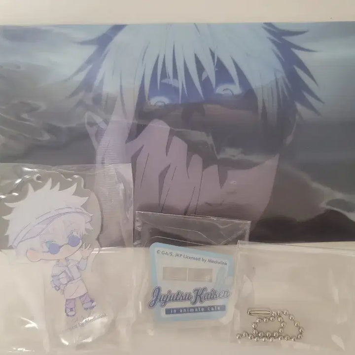 [BUNJANG] Jujutsu Kaisen Animate Cafe Collaboration Gojo Acrylic Stand Keyring &amp; Lenticular / 주술회전 애니메이트 카페 콜라보 고죠 아크릴 스탠드 키링 / 렌티큘러