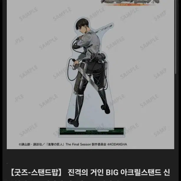 [BUNJANG] Attack on Titan Levi Ackerman Warrior&