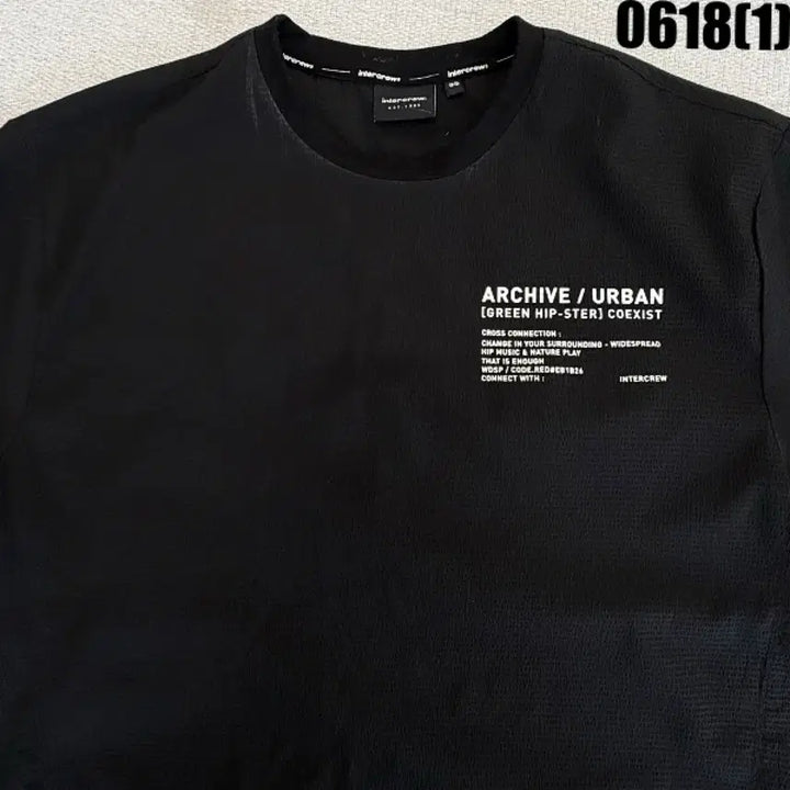 [BUNJANG] Intercrew Graphic T-Shirt Black / Intercrew 그래픽 반팔티 블랙 95