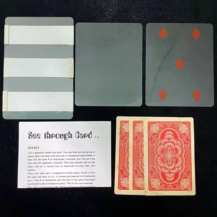 [BUNJANG] Tenyo See Through Card (T-77) Magic Trick / 텐요 마술도구