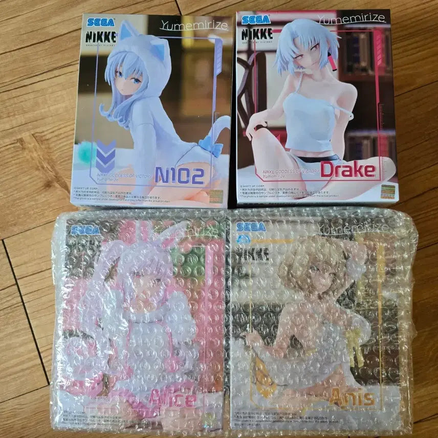 [BUNJANG] Sega Nikke 4 Types Figure Set (Alice, Drake, Anis, Ann) / 세가 니케 피규어 4종 엘리스 드레이크 아니스 앤 (마지막 할인)