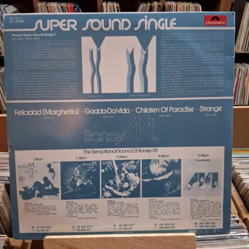 [BUNJANG] Boney M. Super Sound Double LP / 할인 더블 민트 희귀 소장가치 보니엠 슈퍼 사운드  LP