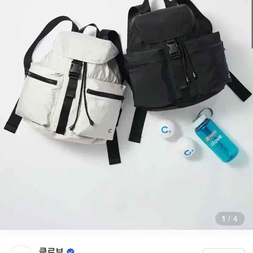 [SOLD OUT] [24SS 클로브] 포켓 백팩 검은색 안은진 가방 대학생