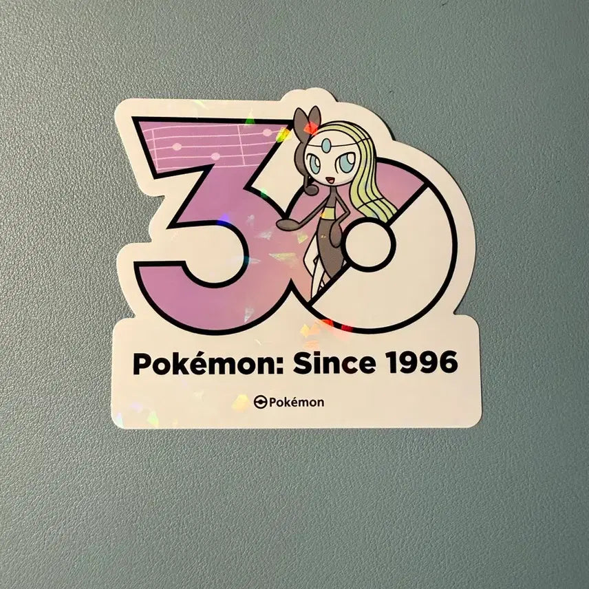 [BUNJANG] Pokemon 30th Anniversary Sticker - Meloetta / 포켓몬스터 30주년 스티커 - 메로엣타