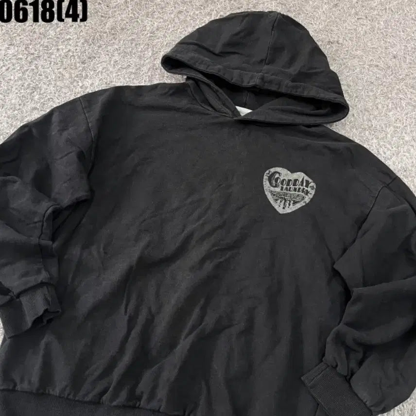 [BUNJANG] Vintage Black Hoodie / [90] 블랙 후드티 (빈티지 0618)