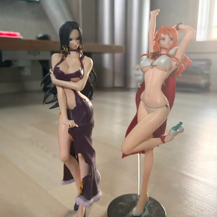 [BUNJANG] One Piece Nami &amp; Boa Hancock Figure Bundle / 원피스 나미 보아핸콕 피규어