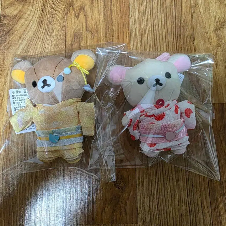 [BUNJANG] Rilakkuma Korilakkuma Kimono Yukata Keyring Set / 리락쿠마, 코리락쿠마 기모노 유카타 키링 세트