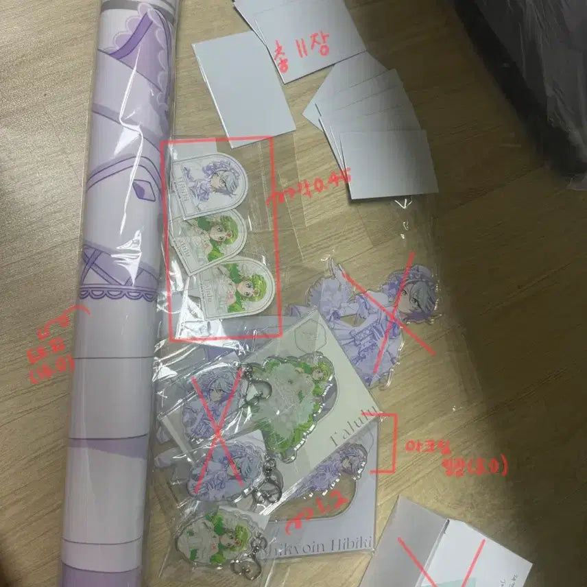 [BUNJANG] Pripara Lafary Acrylic Stand, Keyholder, and Tapestry Bundle Set / 양도) 프리파라-LAFARY 공구 양도