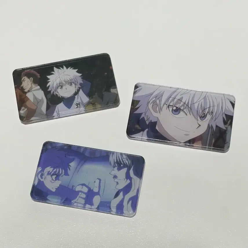 [BUNJANG] Hunter x Hunter Killua Acrylic Magnet Set / 헌터x헌터 아크릴 자석 마그넷 3개 키르아