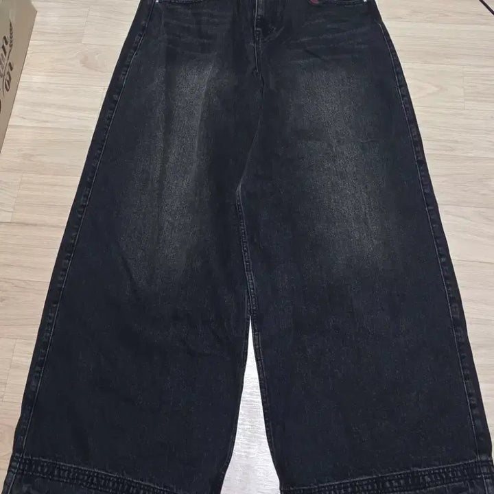 [BUNJANG] OPUS0012 Melted Denim Pants Black L / OPUS0012 MELTED DENIM PANTS BLACK L