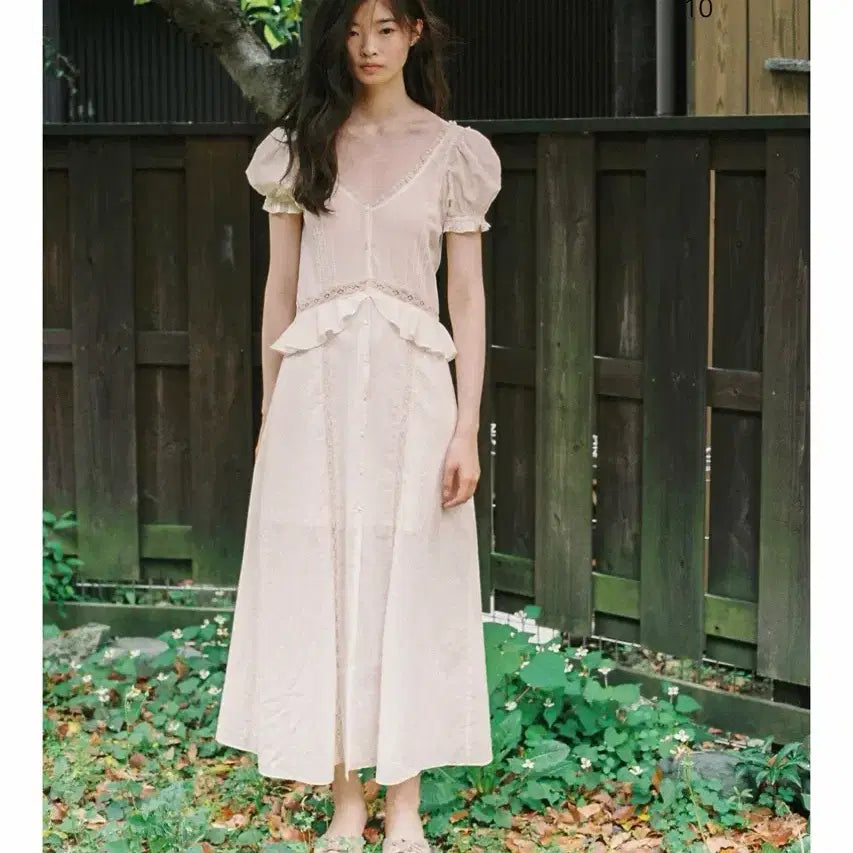 [BUNJANG] Plaetta Lucia Dress Cream S / 새상품) 플래따 134 루시아 드레스 크림 S