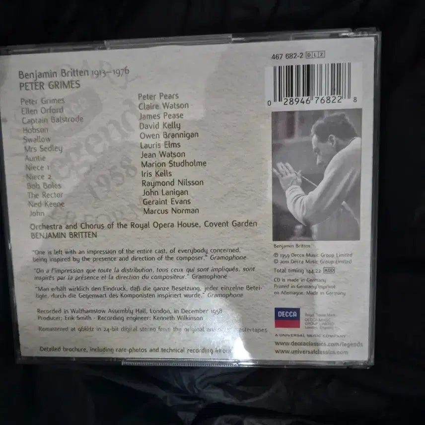 [BUNJANG] Decca Legendary Peter Grimes Britten 2CD / 데카 레전더리 2CD 피터 그라임스 브리튼
