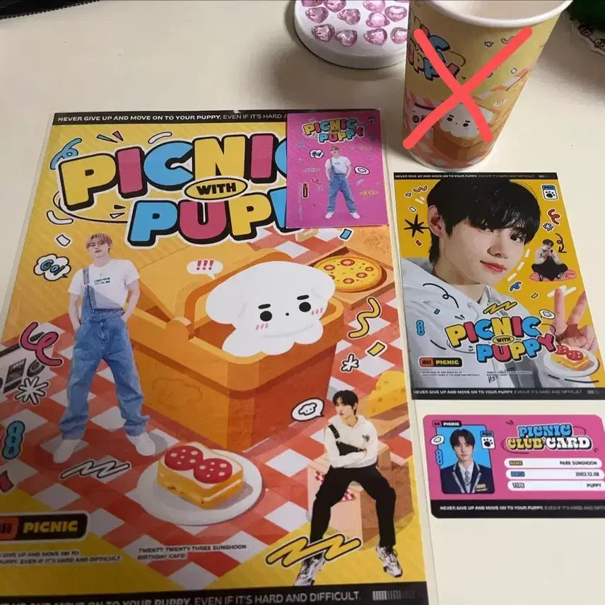 [BUNJANG] ENHYPEN Sunghoon Birthday Cafe POB Poster Photocard / 엔하이픈 성훈 생카 특전 포스터 포카