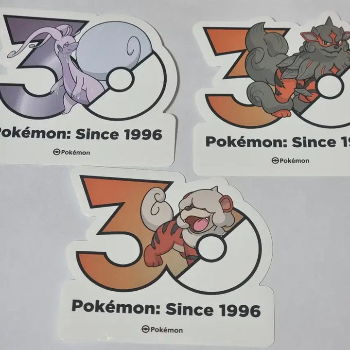 [BUNJANG] Pokemon 30th Anniversary Hisui Region Logo Sticker Set / 포켓몬 30주년 로고 스티커 히스이 지방