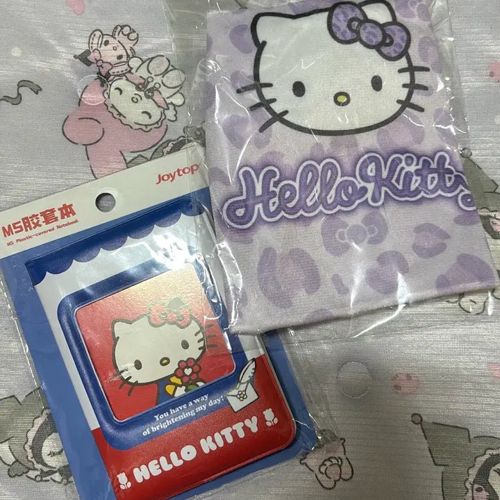 [BUNJANG] Sanrio Hello Kitty Drawstring Pouch + Mini Notebook Set / 산리오 헬로키티 복조리파우치+미니수첩