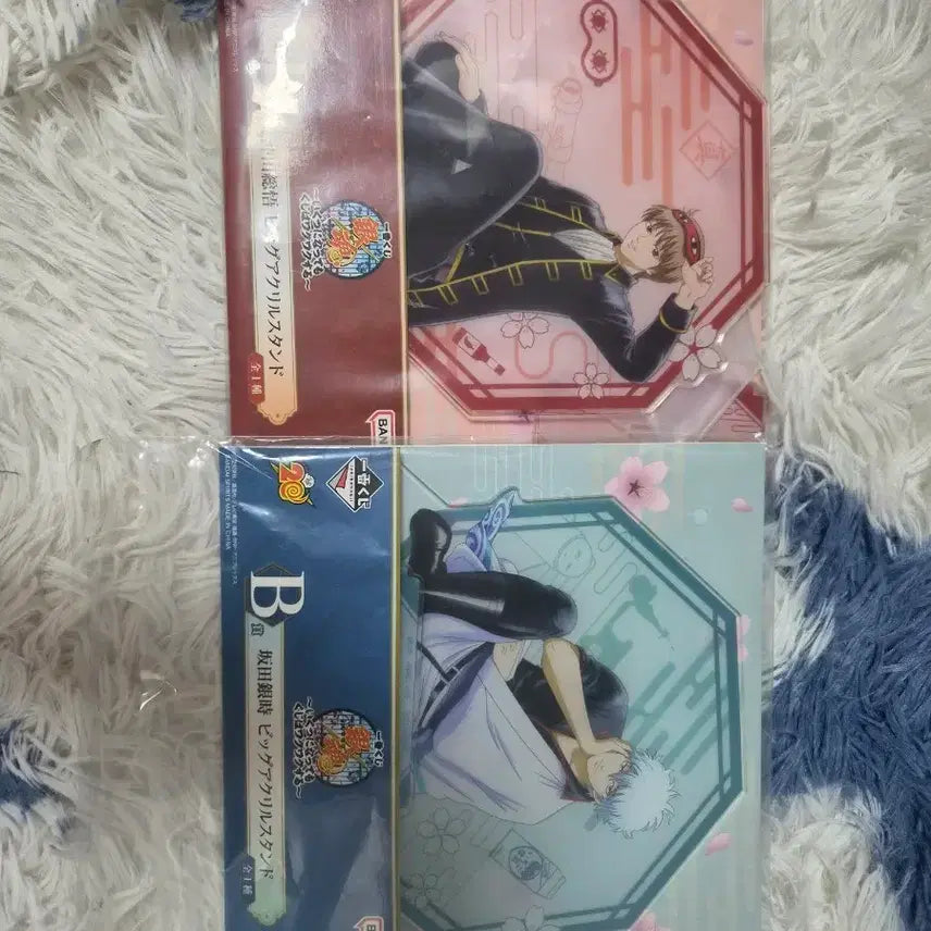 [BUNJANG] Gintama Kuji Acrylic Stand Set (Gintoki, Okita Sougo) / 은혼 쿠지 아크릴 스탠드 2종 (긴토키, 오키타 소고)