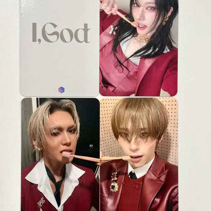 [BUNJANG] XLOV Lucky Draw Photocard Set / XLOV 엑스러브 양치 포카 미공포 4장 세트 poca