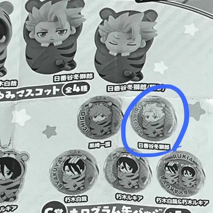[BUNJANG] Bleach Toshiro Hitsugaya Hologram Can Badge Bundle Set / 블리치 히츠가야 토시로 홀로그램 캔뱃지(일괄)