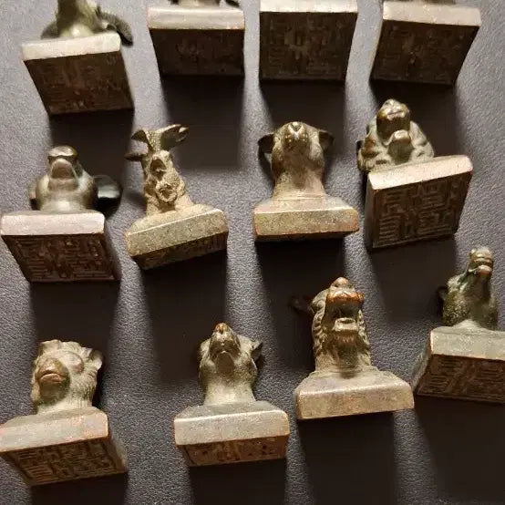 [BUNJANG] Bronze Zodiac Seal Set / 십이간지 청동 인장