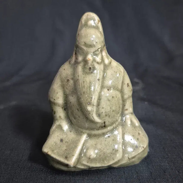 [BUNJANG] Ceramic Statue Set of 3 Guan Yu Child Figures / 도자기 불상 동자 관우 3점