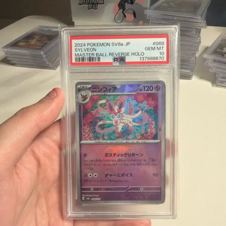 [BUNJANG] 2024 Pokemon Master Ball Silver Nymph Rare Card / 2024 포켓몬스터 마스터볼 실버님프 레어카드